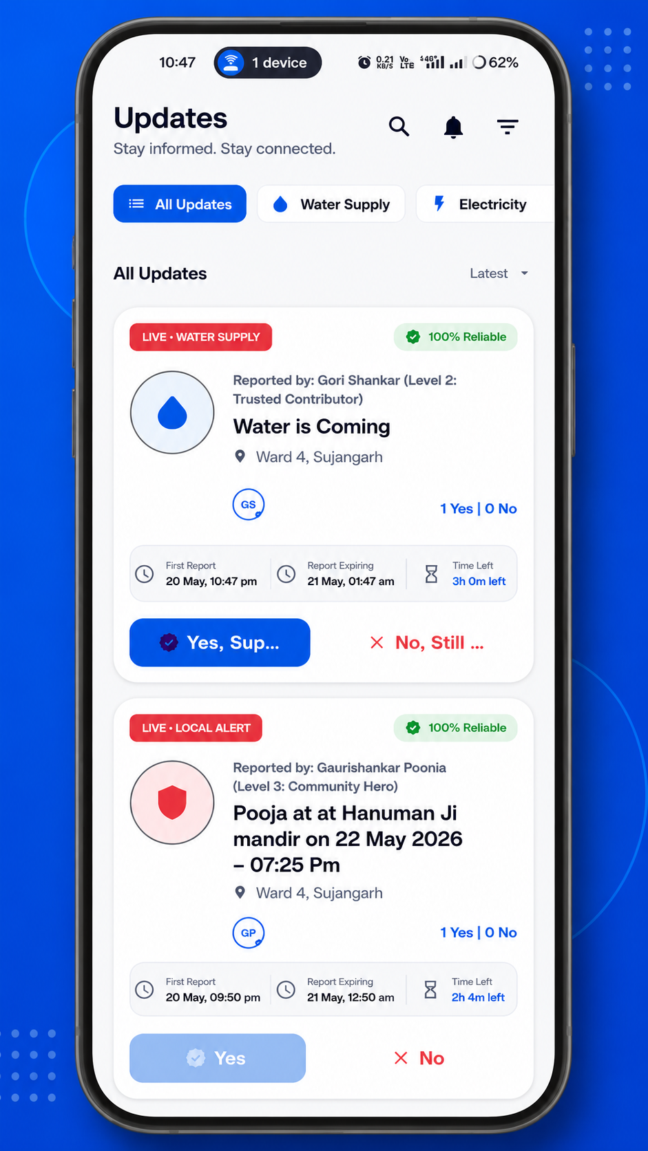 Smart Suvidha Updates Feed